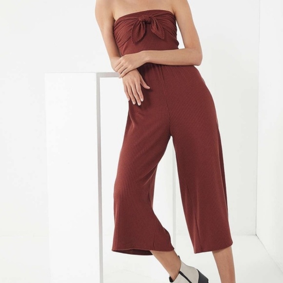 Urban Outfitters Pants - NWT Urban Outfitters Tie Front Strapless Jumpsuit